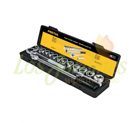 LLAVE TUBO 1/2 JGO 16 PZAS PRETUL:_