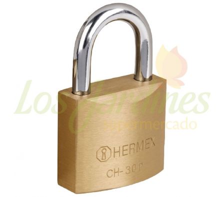 CANDADO DE HIERRO LATON CORTO 30MM