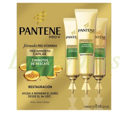 AMPOLLA  TRAT. PANTENE 3 MIN  RESCATE 15 MLX3