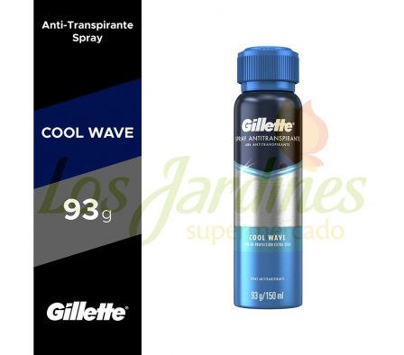 DESODORANTE GILLETTE SPRAY AP COOL WAVE
