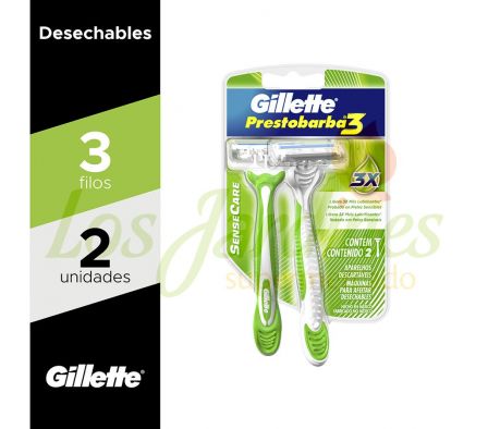 MAQ. DES. GILLETTE 3 SENSE CARE CAB. MOVIL X 2