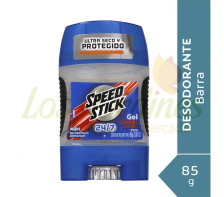 DESODORANTE EXTREME SPEED STICK 24/7 GEL 85 GRS.