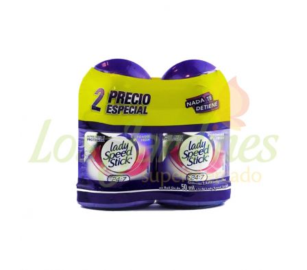 PACK X 2 DEO. LADY SPEED STICK POWER ROLL ON 50ML