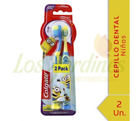 CEPILLO DENTAL COLGATE SMILES MINIONS 6 + AÑOS