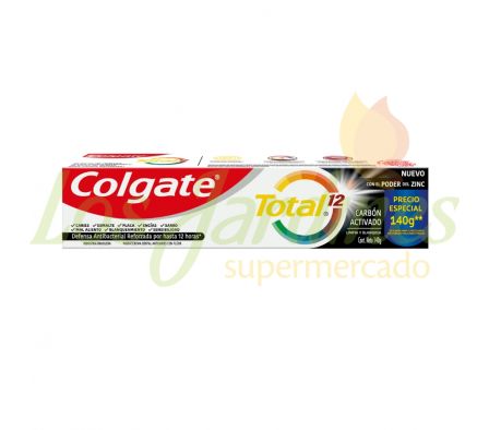 CREMA DENTAL COLGATE TOTAL 12 CHARCOAL 140G