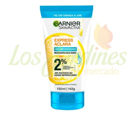 ANTI ACNE EXFOLIANTE GARNIER SKINACTIVE 150ML