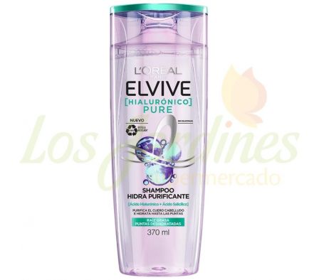 SHAMPOO ELVIVE PURE HIDRA HIALURONICO 370ML
