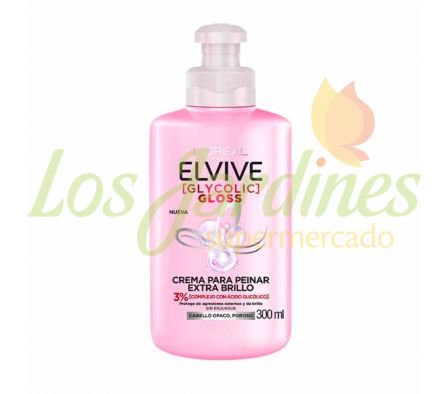CREMA PARA PEINAR GLYCOLIC GLOSS ELVIVE 300 ML
