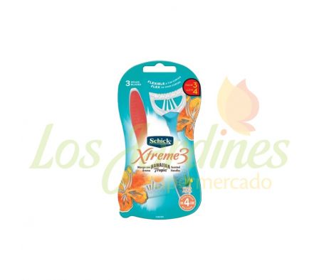 MAQUINA AFEITAR SCHICK XTREME III PIEL DELICADA-