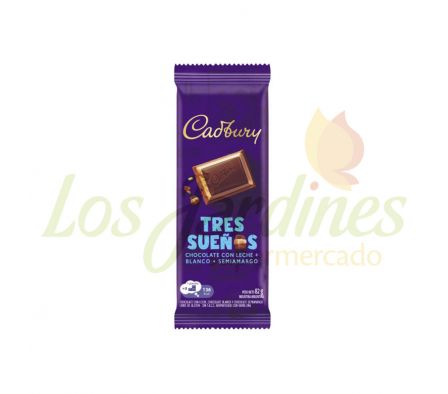 CHOCOLATE CADBURY TRES SUEÑOS 82 G.