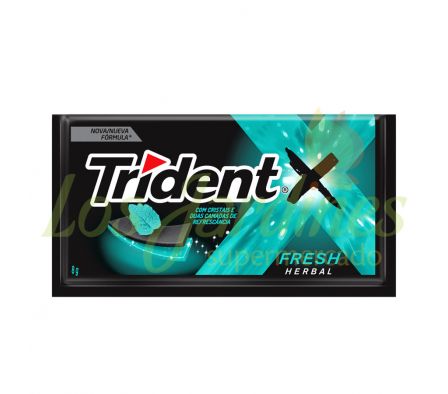 CHICLE TRIDENT HERBAL FRESH