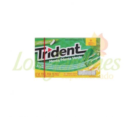 CHICLE TRIDENT MENTA 25,2G