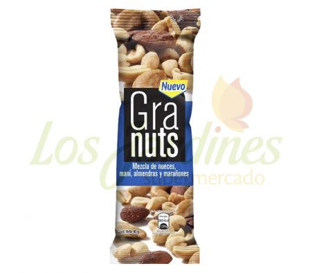 BARRITA GRANUTS MEZCLA DE NUECES 8 PLE 40 GR