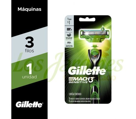 MAQUINA DE AFEITAR GILLETTE MACH3 SENSITIVE 1UN