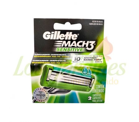 REPUESTO GILLETE MACH3 SENSITIVE 2UN