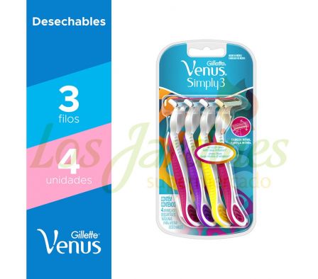 MAQ VENUS 3 SIMPLY GILLETTE 3X4 PZS
