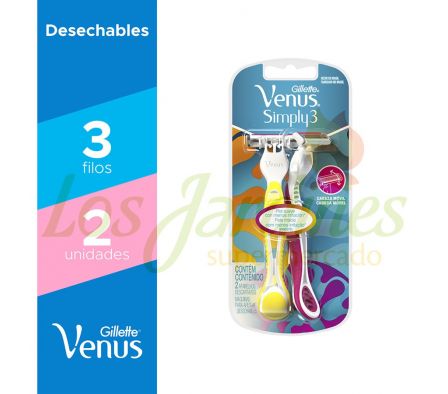 MAQ. DES. VENUS SIMPLY ROSADO TIRAS X 8