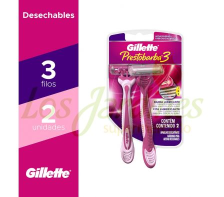 MAQUINA DE AFEITAR PRESTOBARBA 3MUJERX2