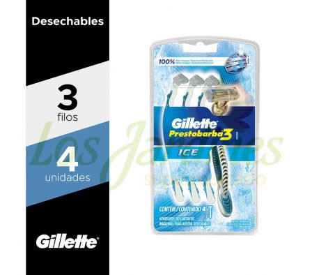 MAQUINA PRESTOBARBA 3 ICE X 4