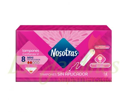 TAMPONES NOSOTRAS CONFIANZA V MINI X 8UN