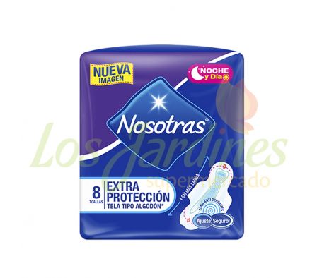 ABSORVENTE NOSOTRAS EXTRA PROTECCION INVISIBLE 8