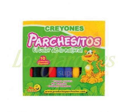 CRAYONES GIGANTES PARCHESITOS POR 10 COLORES