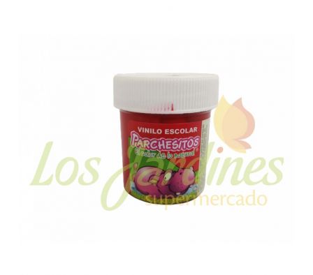 TEMPERA VINILO PARCHESITOS ROJO 30CC