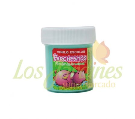 TEMPERA VINILO PARCHESITOS VERDE AGUA 30CC