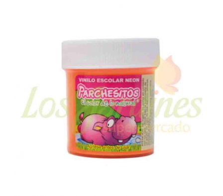 TEMPERA VINILO PARCHESITOS NEON NARANJA 30CC