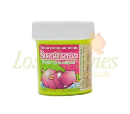 TEMPERA VINILO PARCHESITOS NEON AMARILLO 30CC