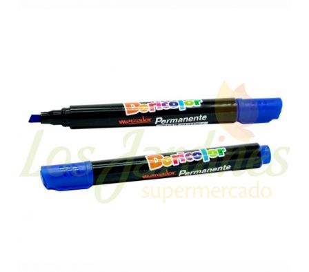 MARCADOR PERMANENTE DORICOLOR AZUL