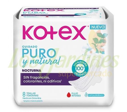 TOALLAS FEMENINAS KOTEX DIA Y NOCHE 8UN