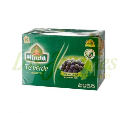 TE HINDU VERDE CON PIEL DE UVA 26G