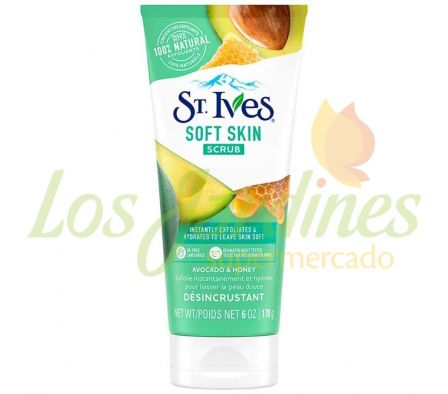 EXFOLIANTE ST IVES SCRUB AVOCADO + HONEY 170G