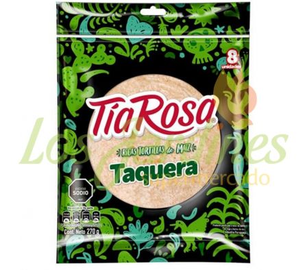 TORTILLA DE MAIZ TAQUERA TIA ROSA X 270 GR