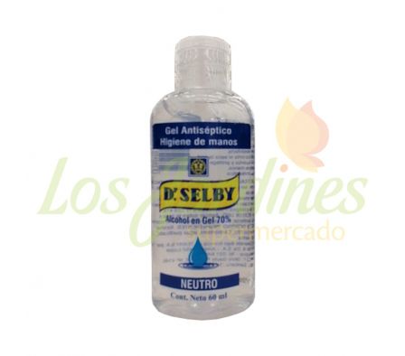 ALCOHOL EN GEL NEUTRO DR. SELBY X 60 ML