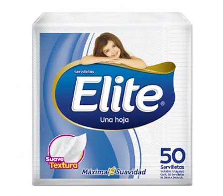 SERVILLETA DE PAPEL COCTEL ELITE 50UN