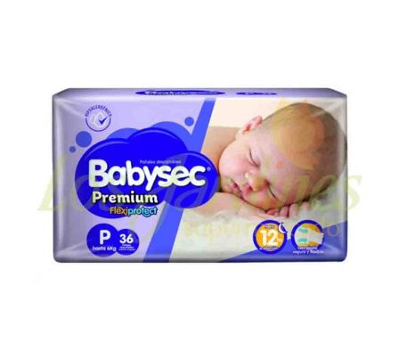 PAÑAL BABYSEC PREMIUM HIPER CH X 36 UNID.