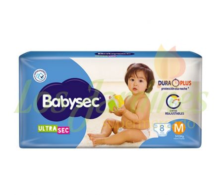 PAÑAL BABYSEC ULTRA REGULAR M X 8UN