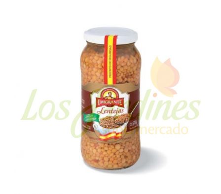 LENTEJAS COCIDAS EMIGRANTE FRASCO 570 GRS