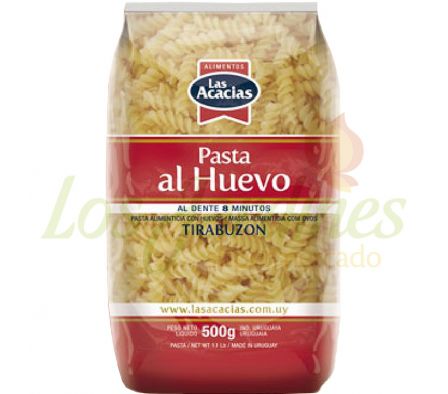 PASTA AL HUEVO TIRABUZON LAS ACACIAS 500G