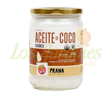 ACEITE PRANA DE COCO ORGANICO 500ML