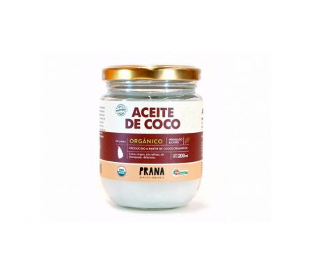 ACEITE PRANA DE COCO ORGANICO 200ML.