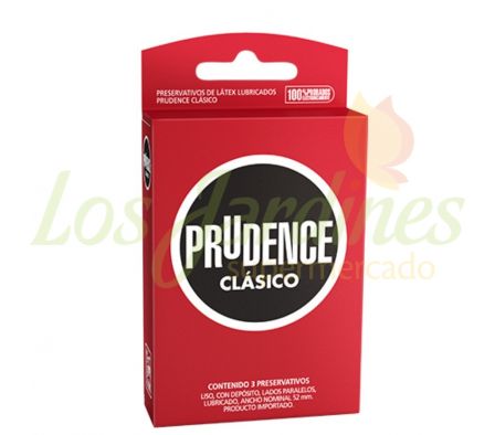 PRESERVATIVO PRUDENCE CLÁSICO CAJA X 3 UNID