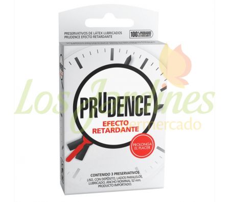 PRESERVATIVO PRUDENCE EFECTO RETARDANTE X 3 UNID