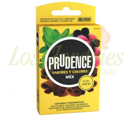 PRESERVATIVO PRUDENCE MIX CAJA X 3 UNID