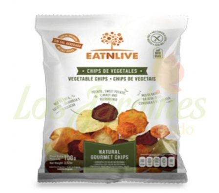 CHIPS VEGETALES EATNLIVE SIN SAL 100G