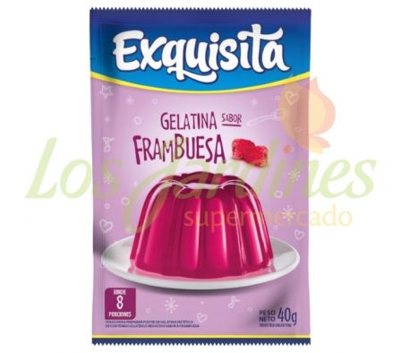 GELATINA EXQUISITA FRAMBUESA 40GRS