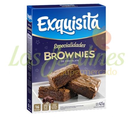 BIZCOCHUELO EXQUISITA BROWNIES CHOCOLATE 425 GRS