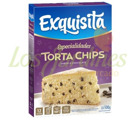 TORTA EXQUISITA CHIPS CON CHOCOLATE 500 GRS